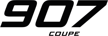 907 Coupe text logo